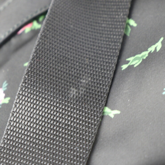 PRADA rucksack daypack 1BZ811 nylon leather black multicolor silver metal fittin - Picture 6 of 9